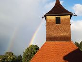 Arc-en-ciel sur Le Temple des Planchettes